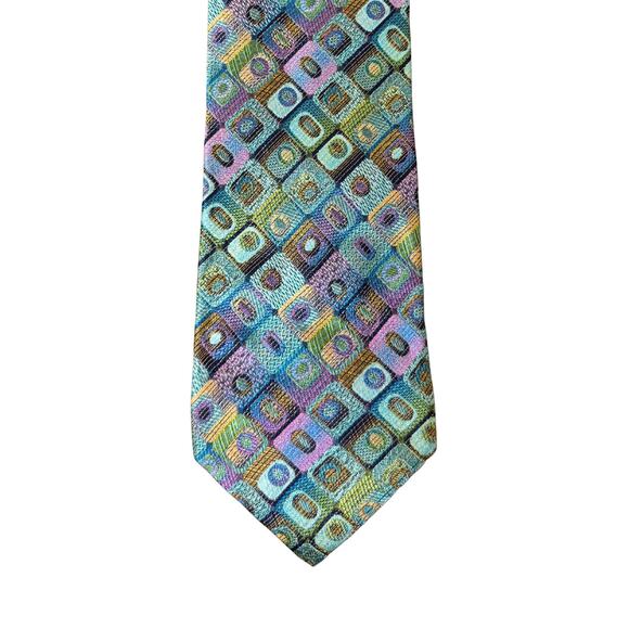 Vintage MISSONI Italian 100% Silk Tie 56”
